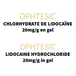 Ophtesic chlorhydrate de lidocaïne 20mg/g en gel