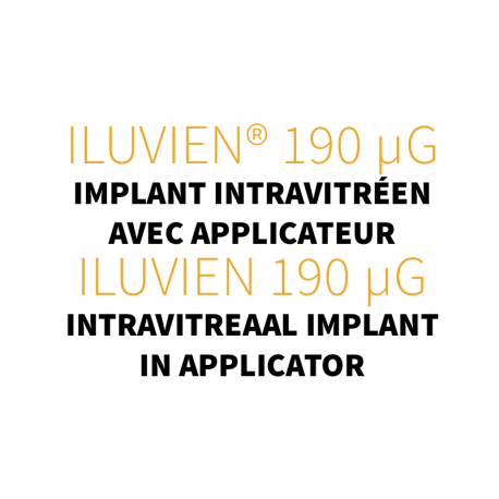 Œdème Maculaire Diabétique (OMD) ILUVIEN® 190 µg, implant intravitréen avec applicateur